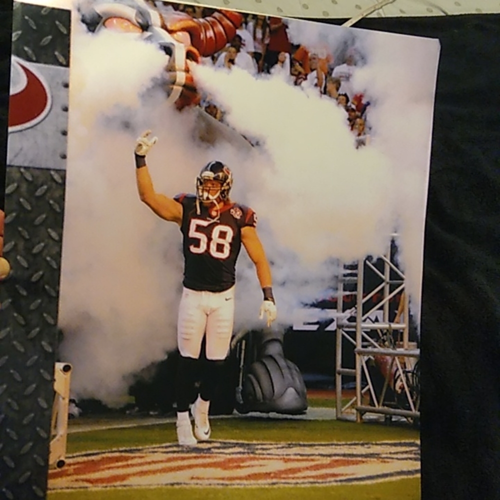 Brooks Reed #58 Houston Texans Large Gloss Photo Print.